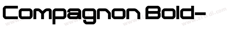 Compagnon Bold字体转换